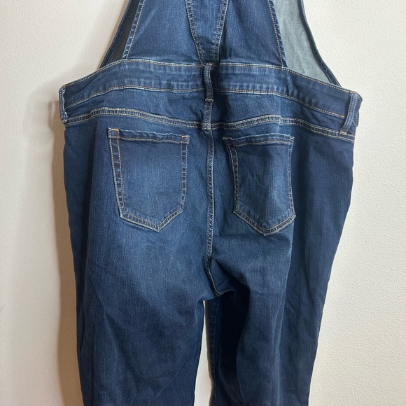 Torrid Womens 18 Denim Bib Overalls Straight Leg Farm Casual Barn Classic Plus - Picture 12 of 16